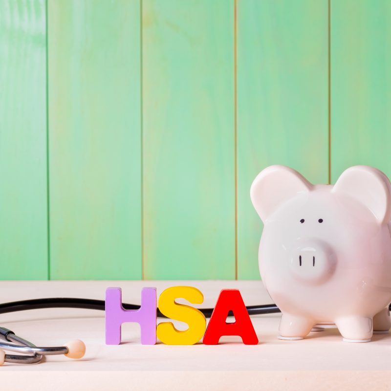 HSA piggy bank for a health savings account