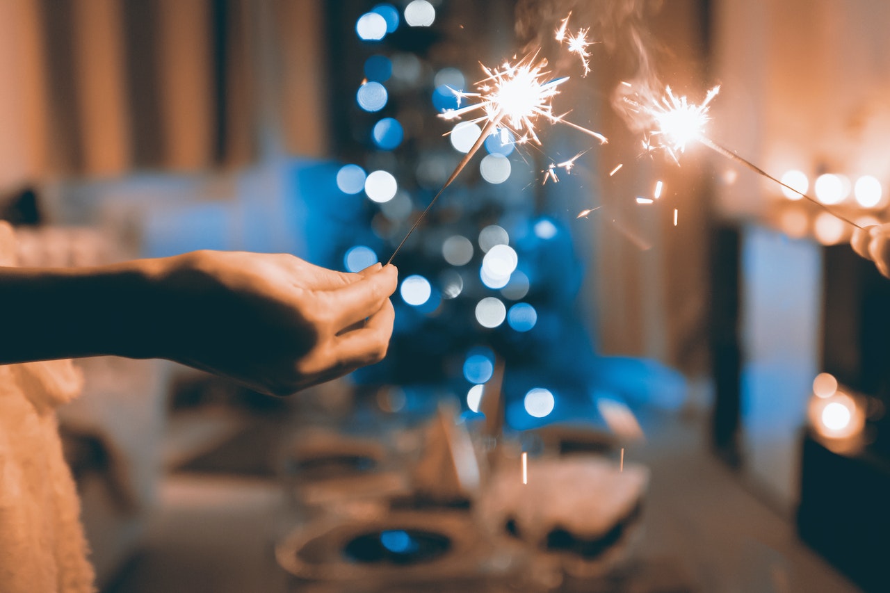 sparklers during Christmas save money this holiday season