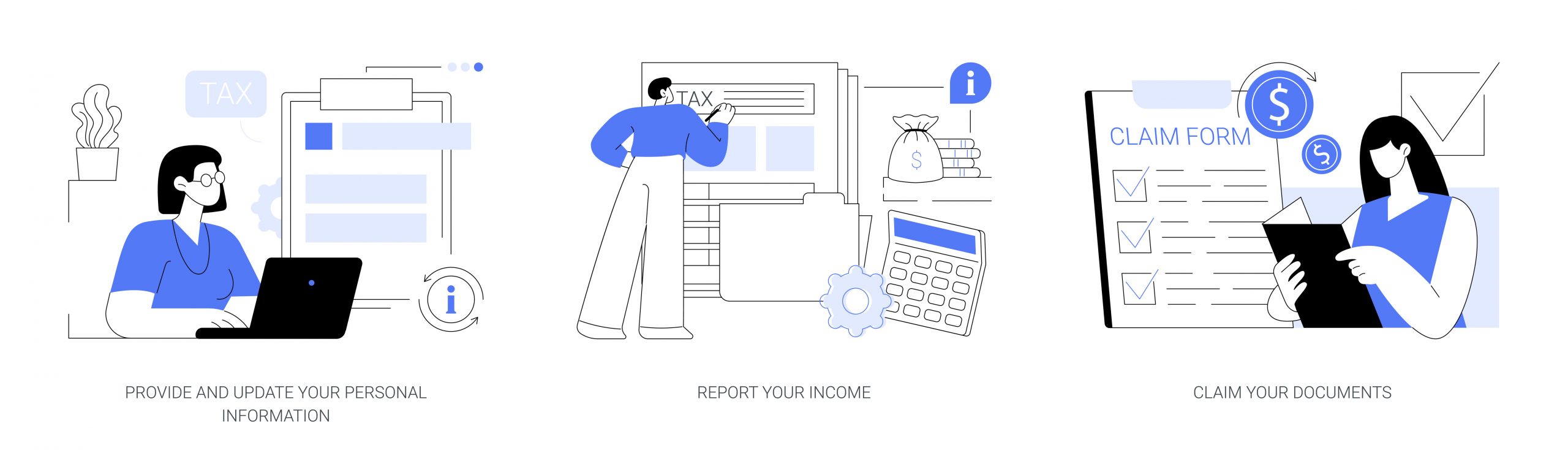 file financial tax records graphic